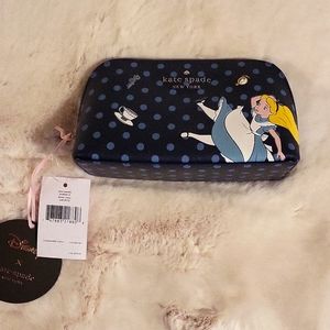 Kate Spade Alice in Wonderland cosmetic bag